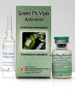 Green Pit Viper Antivenin on Buy-Snake-Wine.com